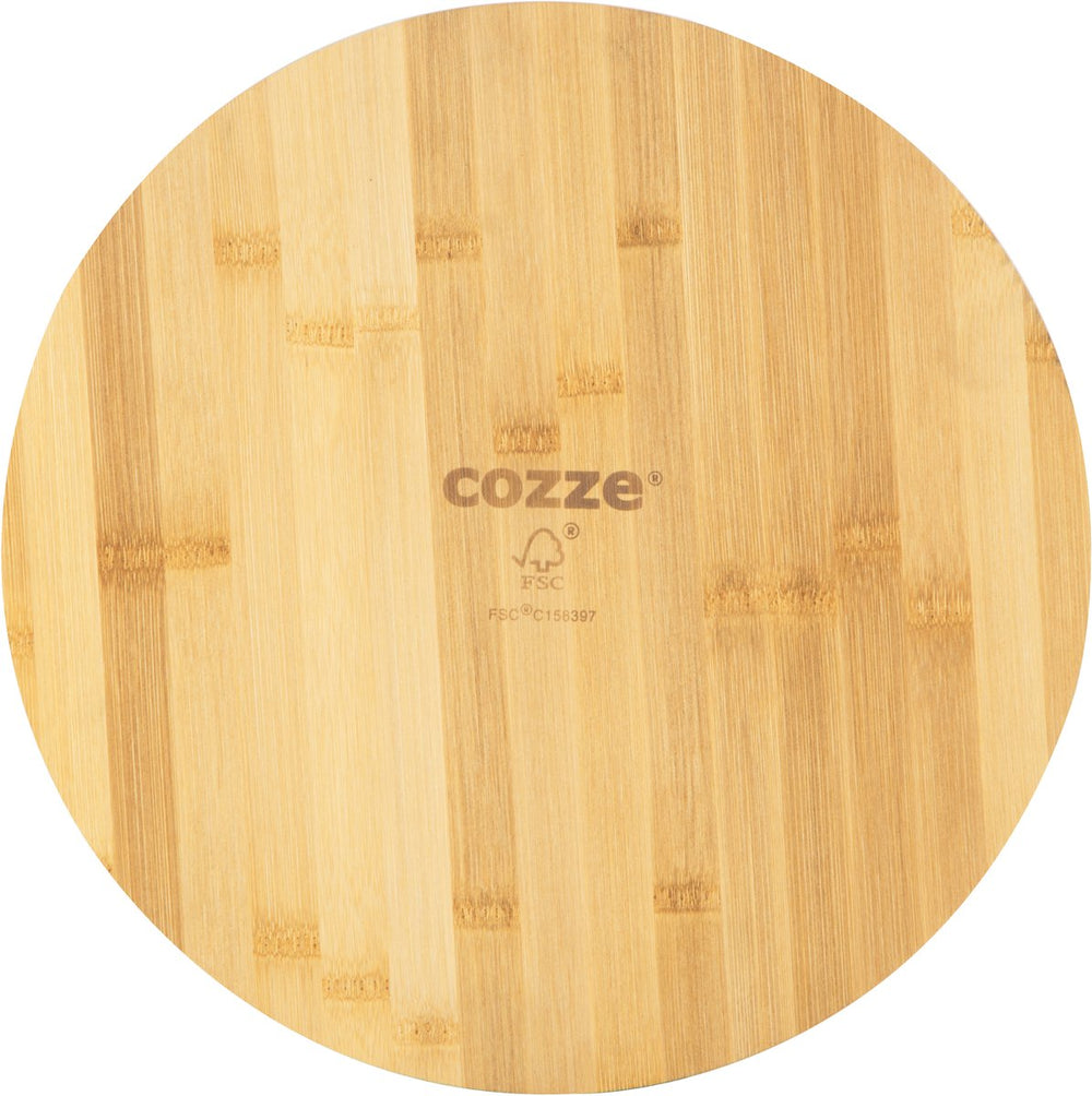 Cozze ® pizzasnijplank ø350 x 12 mm bamboehout