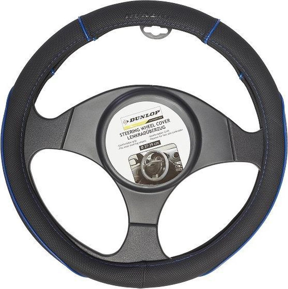 Dunlop stuurhoes - universeel - pu - zwart blauw - ø37-39 cm