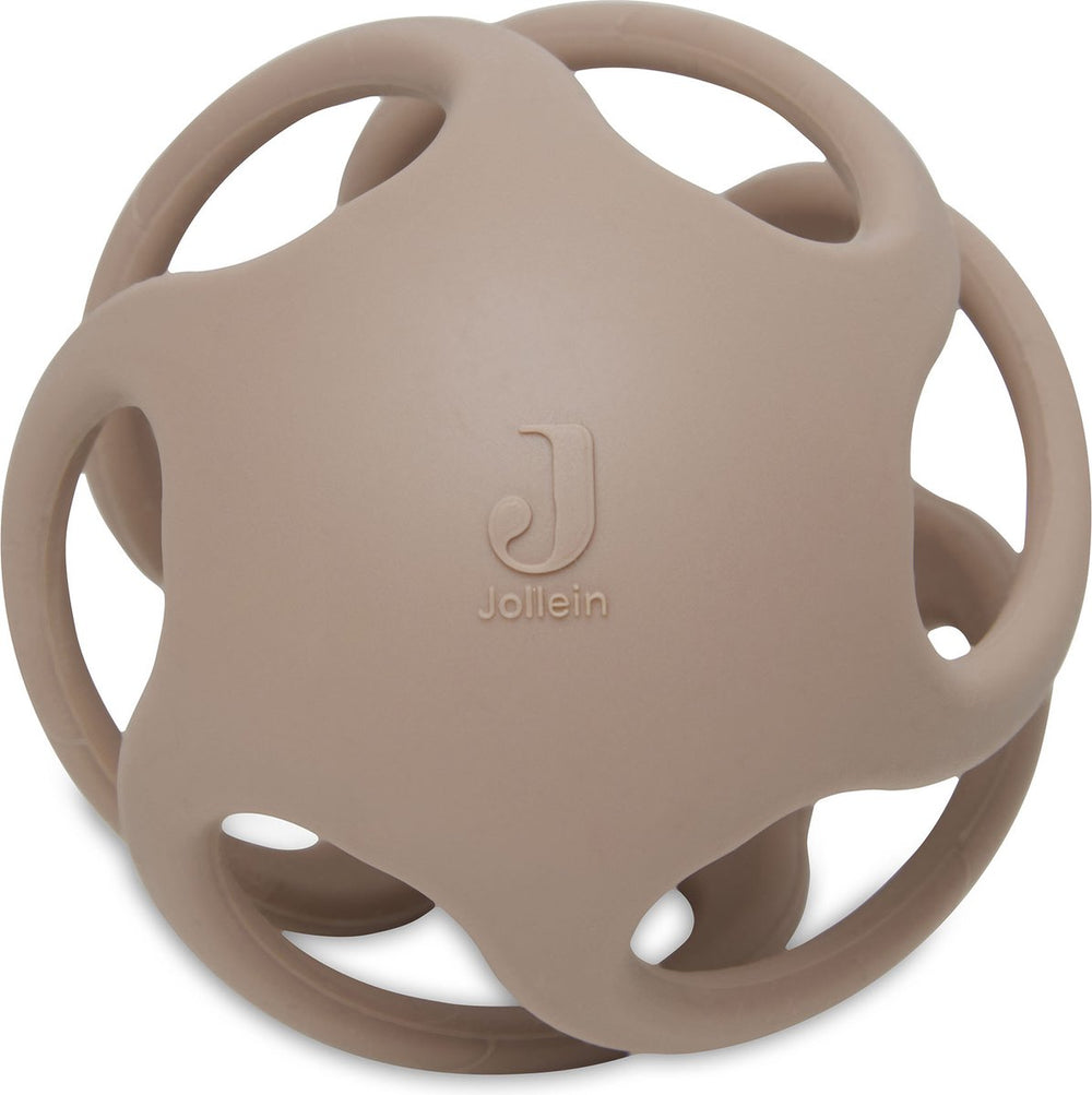 Jollein - bijtring bal siliconen ø 9,5cm - bijtringen baby - biscuit