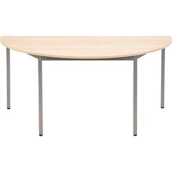 Halfronde tafel sodematub ijzer bruin, zilver