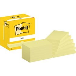 Post-it zelfklevende memoblaadjes 655-cy 76x127mm effen geel