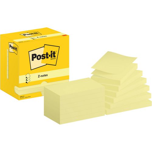 Post-it z-notes sticky z-notes post_it r350 kg 76x127mm geel