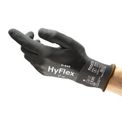 Werkhandschoenen ansell hyflex schuim, nitril zwart