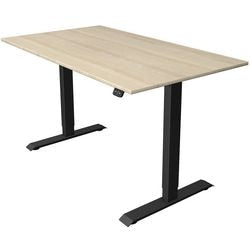 Zit-sta-bureau kerkmann 10181450 melamine antraciet; esdoorn