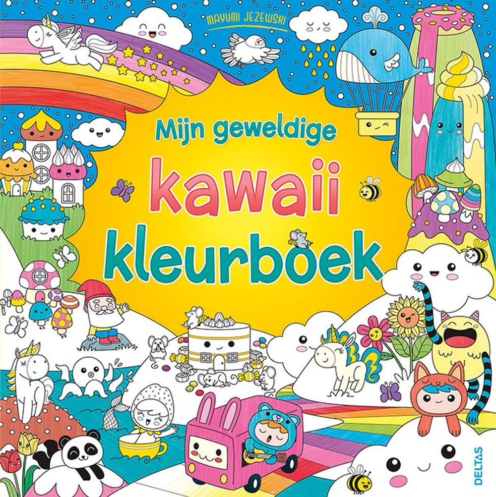 Deltas mijn geweldige kawaii kleurboek
