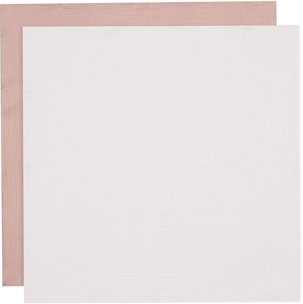 Jollein hydrofiele doek small - 70x70cm - wild rose ivory - 4pack