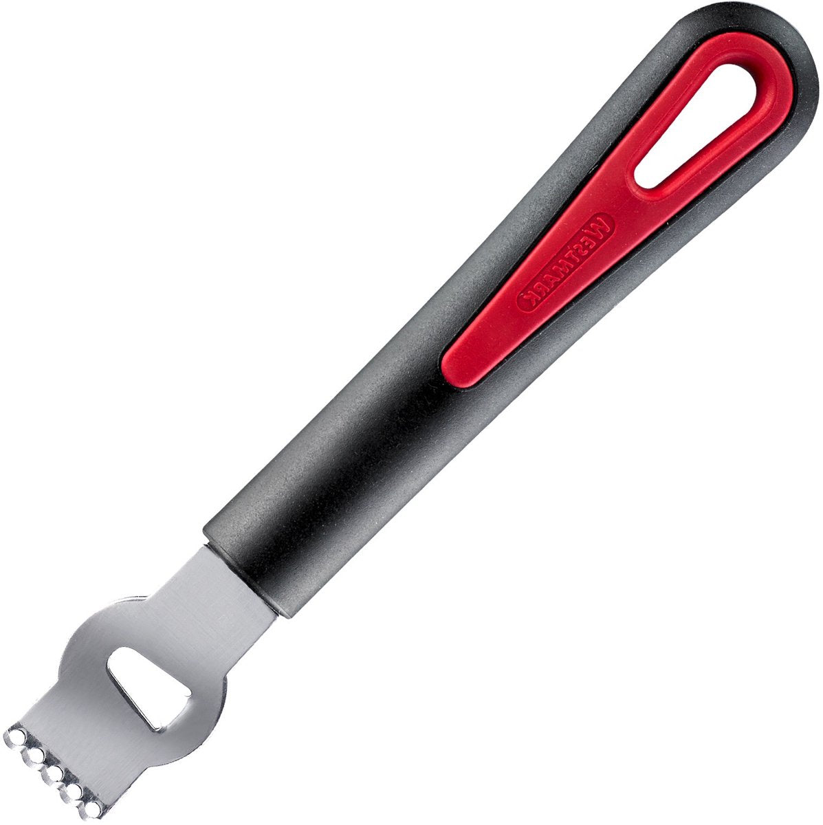 Westmark citroentrekker zesteur met canneleermes, lengte: 16,5 cm, roestvrij staal kunststof, gallant, zwart rood, 29302270