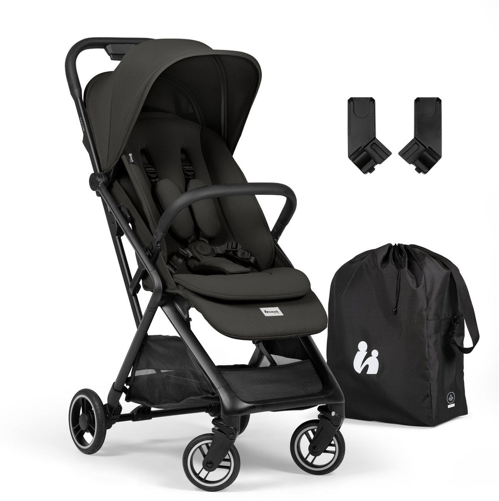 Hauck fly n care - supercompacte reisbuggy voor reislustige ouders - black