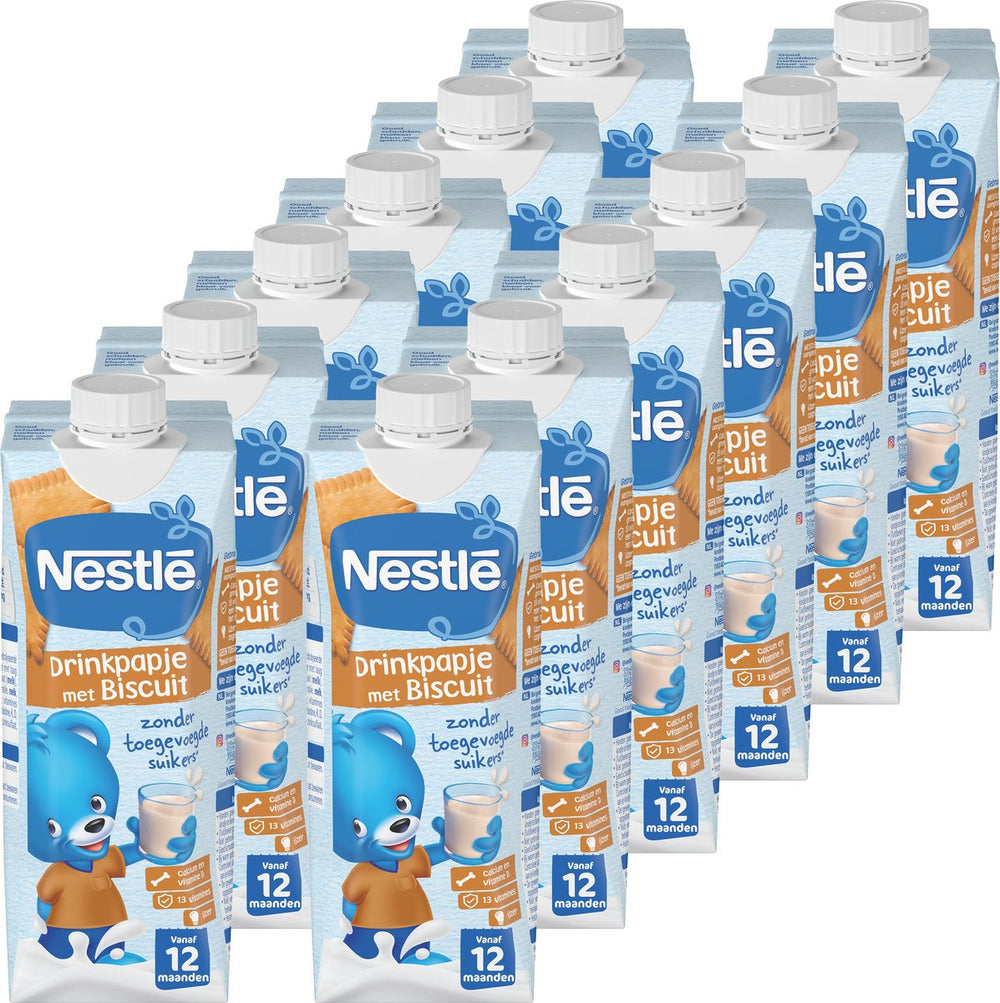 Nestlé pyjamapapje drink biscuit 12x500ml