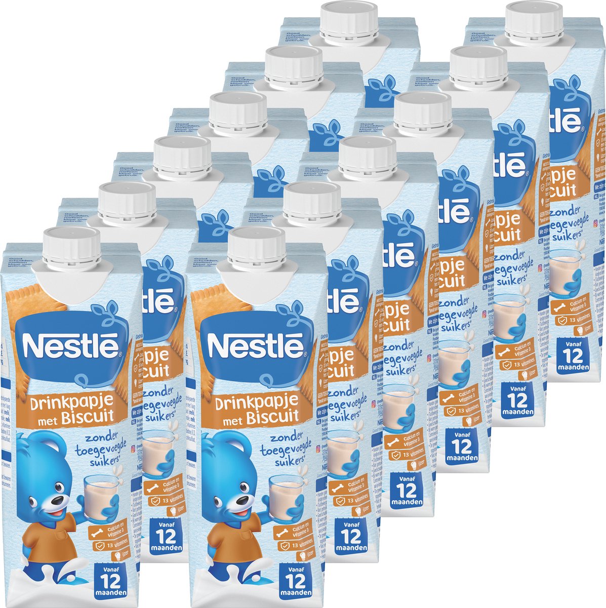 Nestlé pyjamapapje drink biscuit 12x500ml