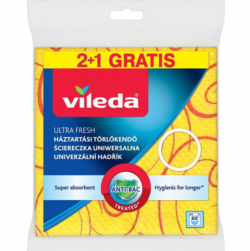 Vileda - universele doekjes - zilverionen - microvezel - 39x36 cm