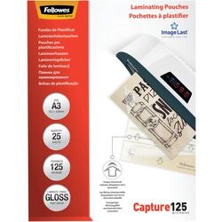 Lamineerhoezen fellowes 5396501 125 micron transparant pak van 25