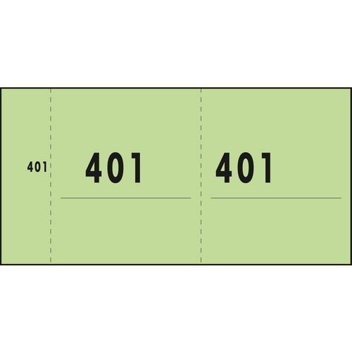 Sigel nummerblok groen 53x105 mm 341g