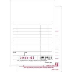 Kassablok sigel wit 100x165 mm duplicate