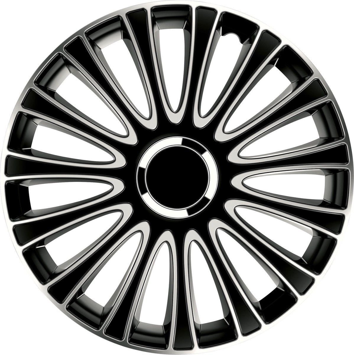 Carpoint gorecki - wieldoppenset lemans pro - silver black 15inch