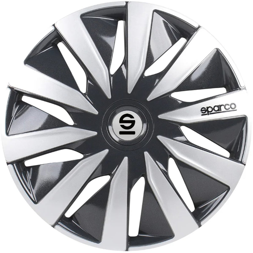 Sparco - wieldoppen - velgen - lazio - 15 inch - grijs zilver