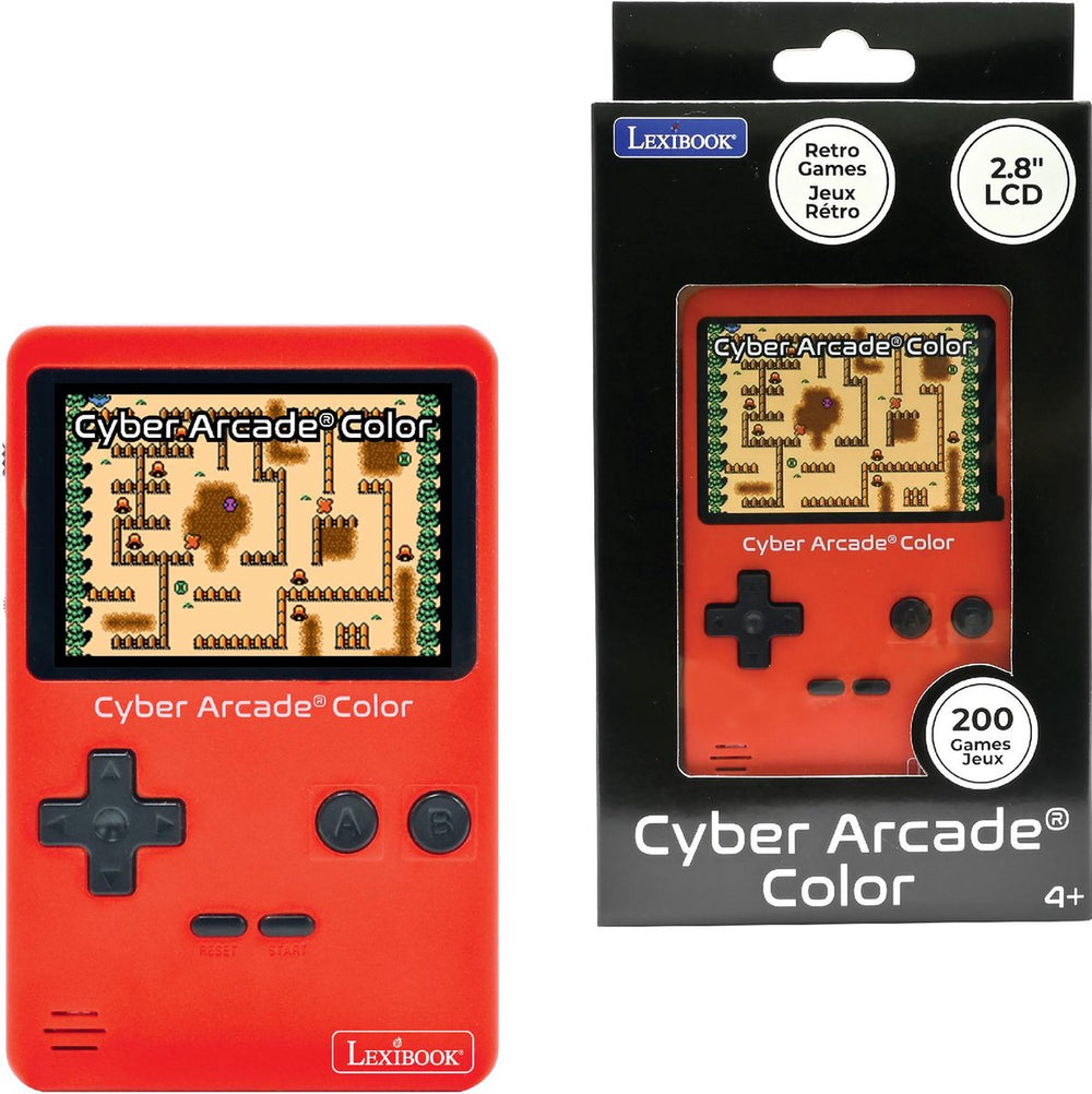 Lexibook draagbare console classic cyber arcade - 2.8'' 200 games