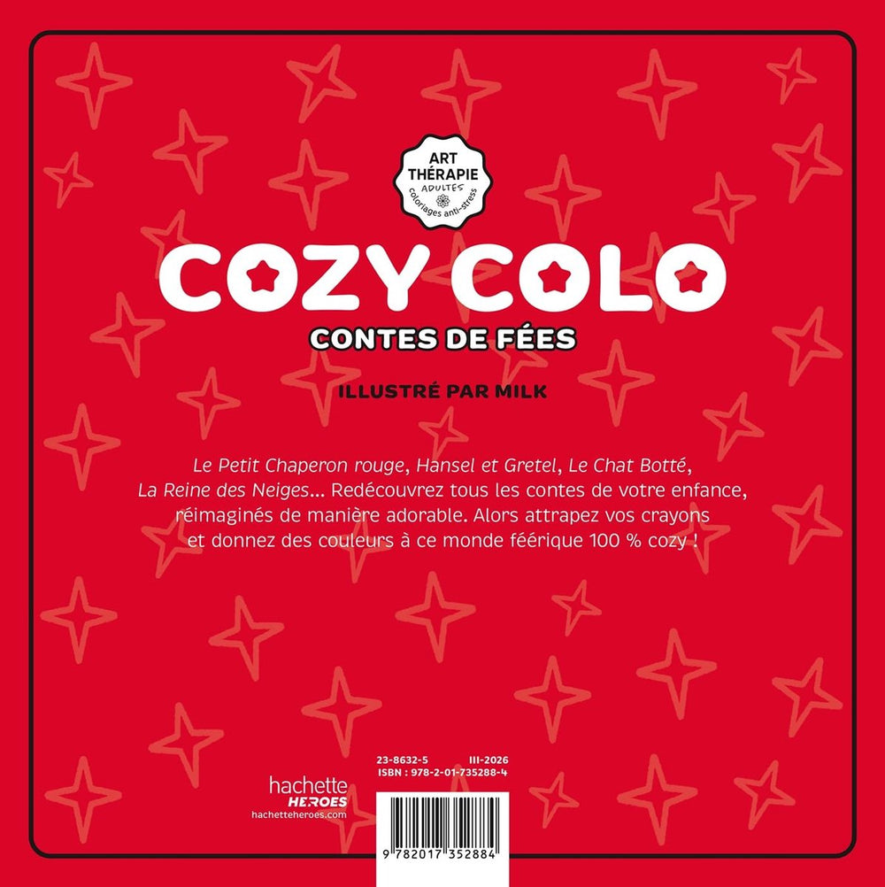 Hachette heroes – cozy colo – kleurboek – 170 g papier – enkelzijdig