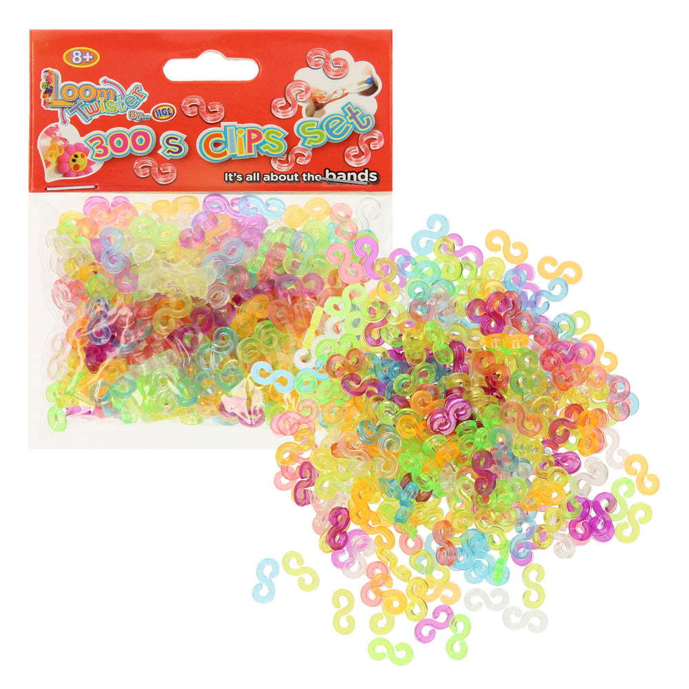 Weefgetouw twister clips, 300dlg.