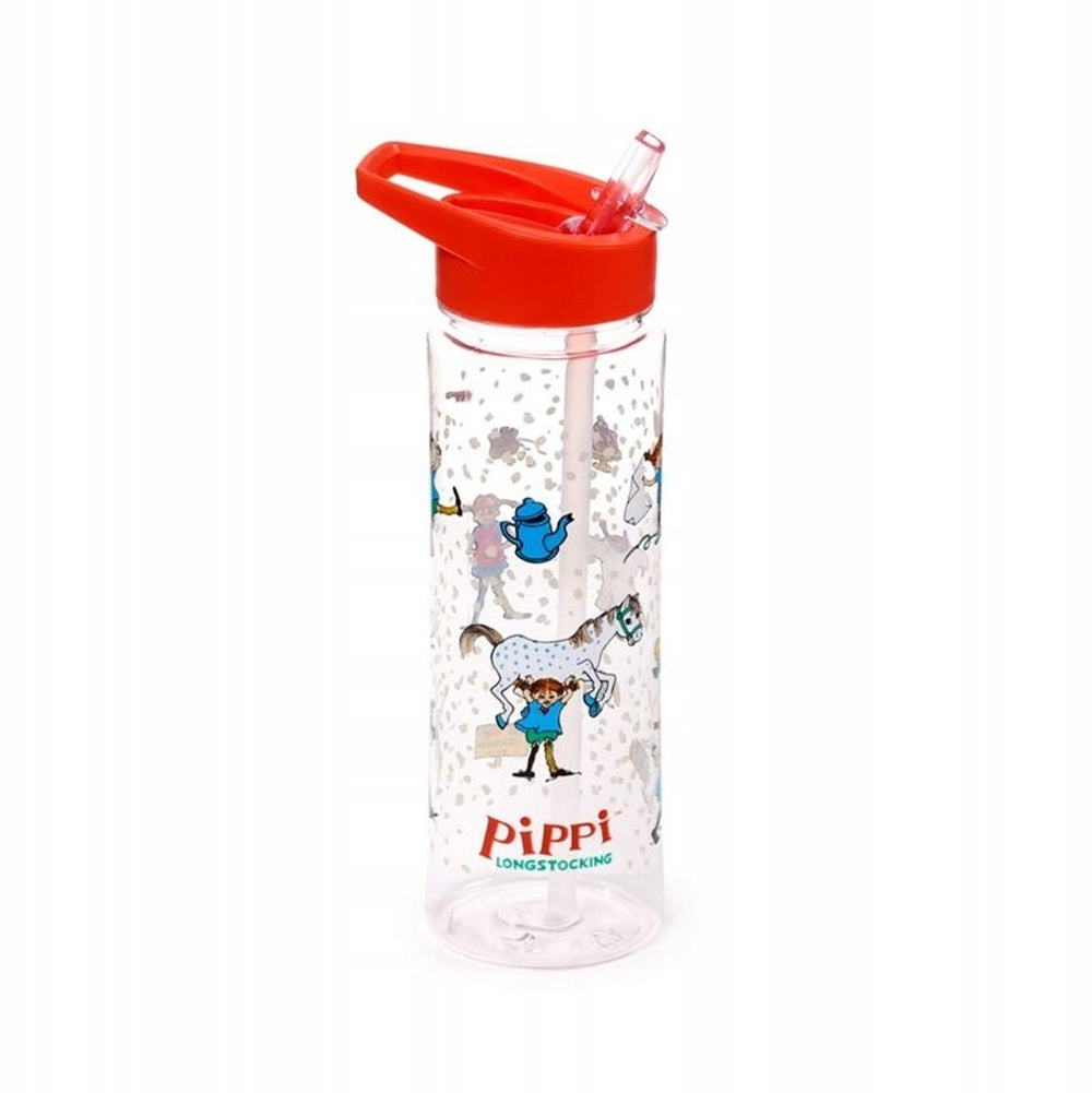 Pippi langkous ecozen waterflesjes 550ml flip rietje
