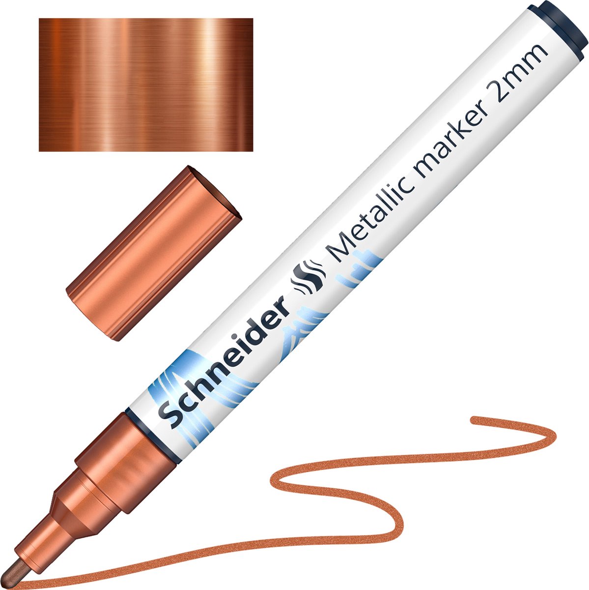 Schneider schrijfwaren schneider metallic marker - paint-it 011 - 2mm - koper metallic - s-ml01101102