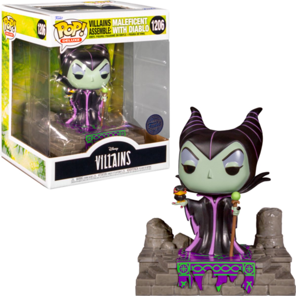 Funko pop! deluxe: disney villains - assemble maleficent with diablo (special edition)