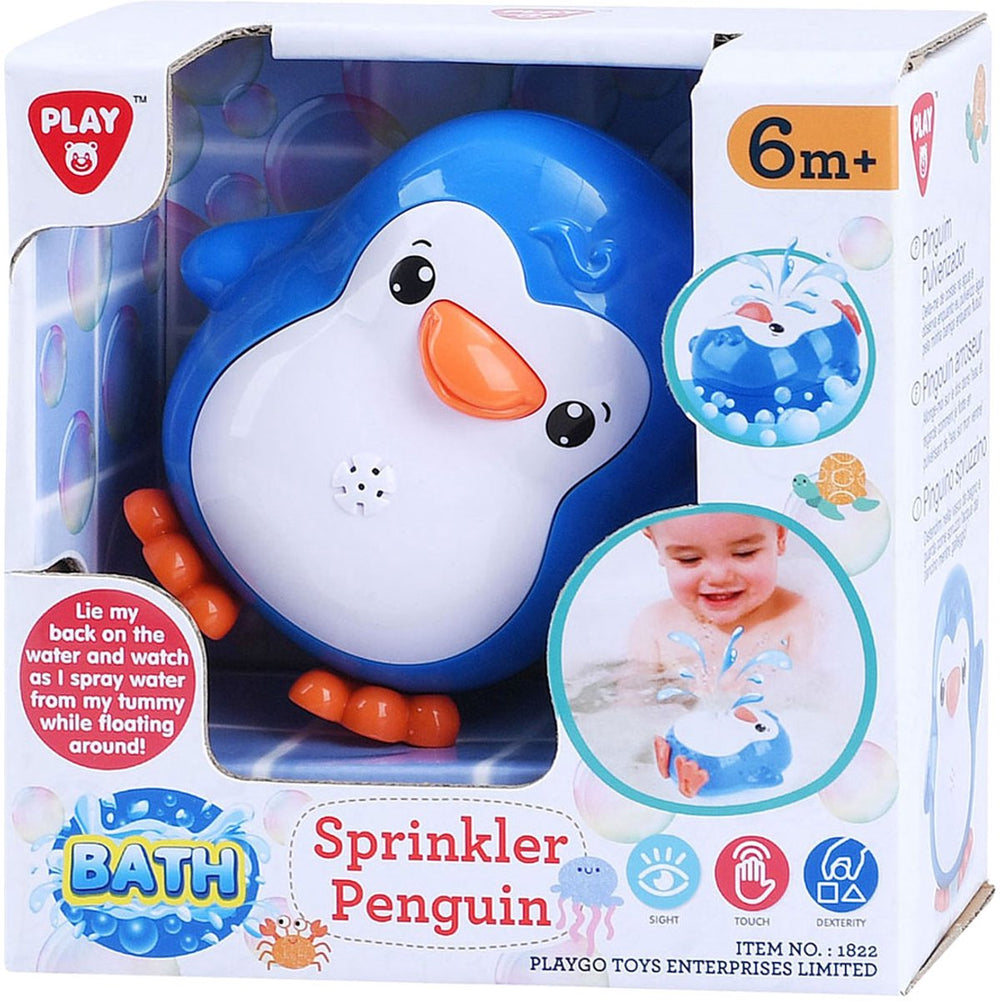 Speel badspeelgoed spetterende pinguïn