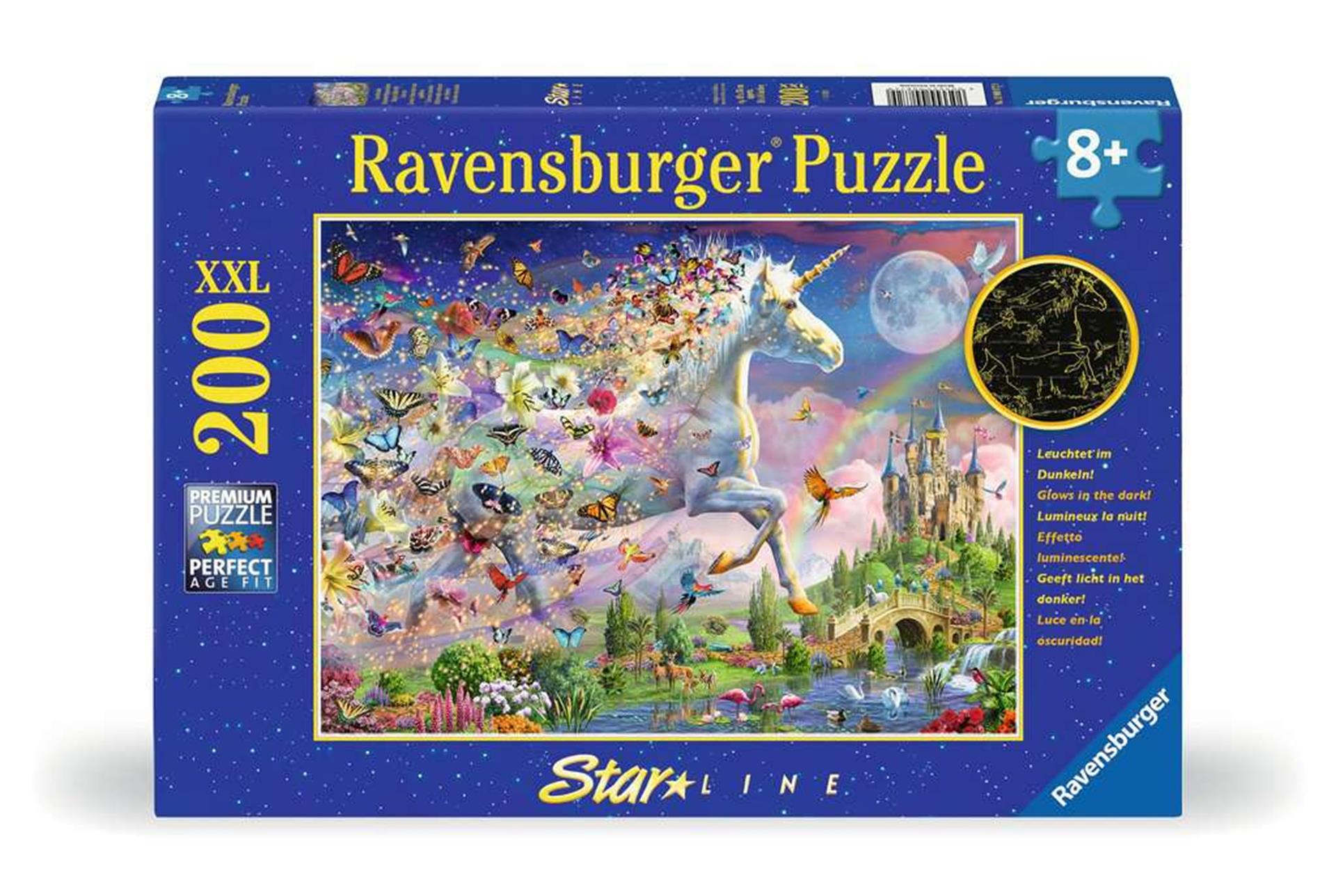 Ravensburger legpuzzel xxl fantasy eenhoorn sterrenlijn, 200st.
