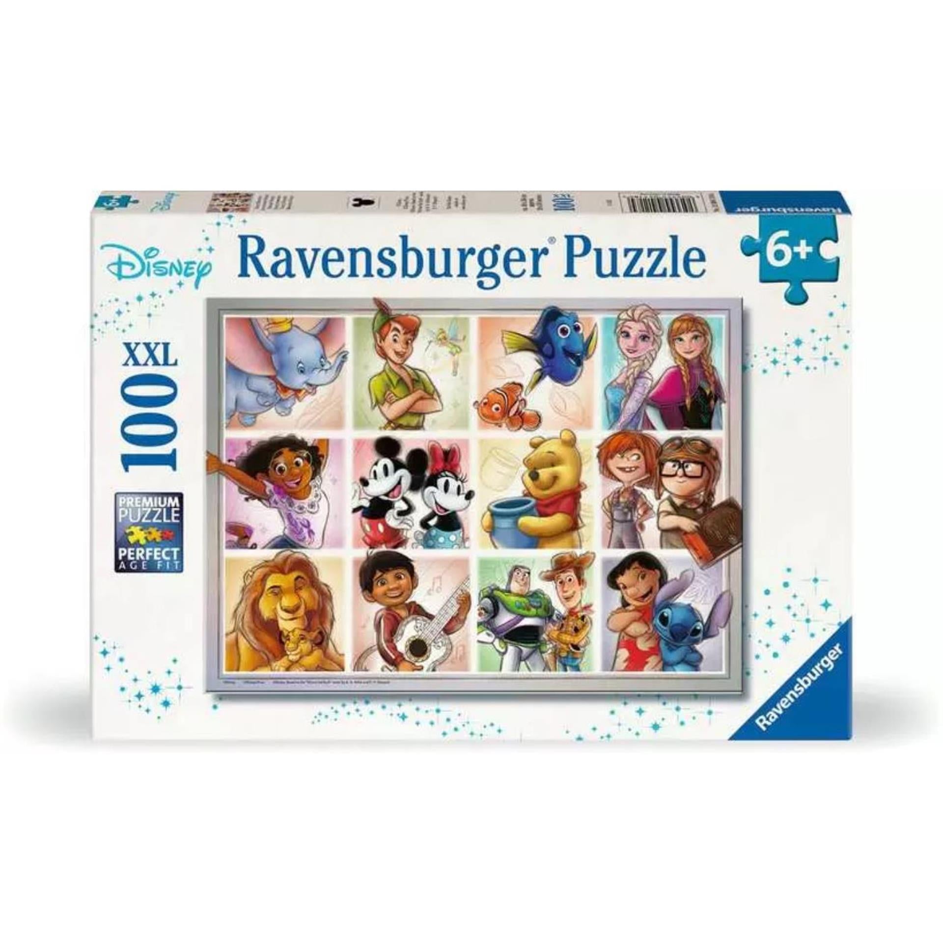 Ravensburger legpuzzel xxl disney karakters, 100st.