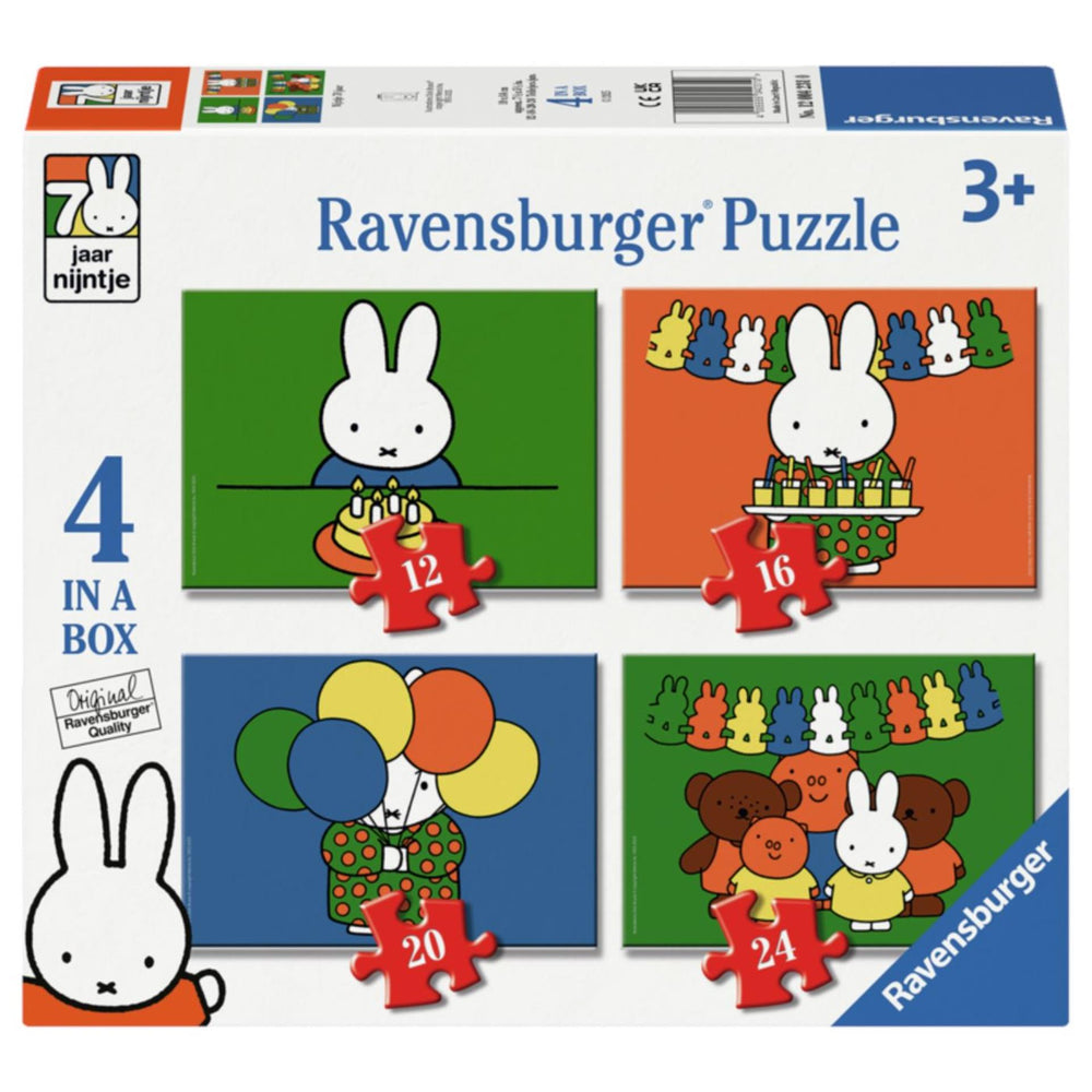 Ravensburger nijntje 70 jaar 4-in-1 puzzel