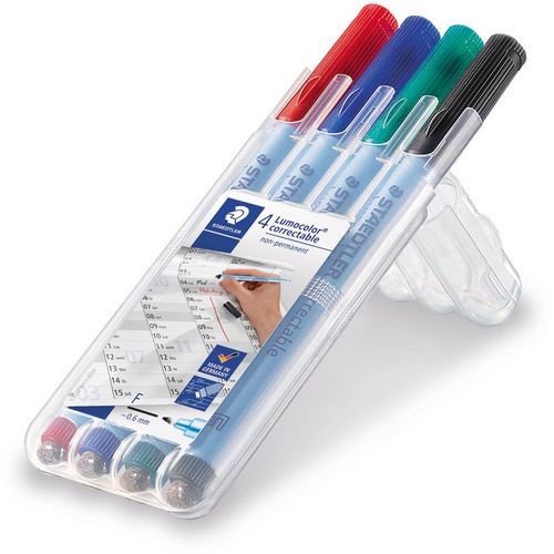 Staedtler ohp-marker kleurenassortiment 0,6 mm lumocolor
