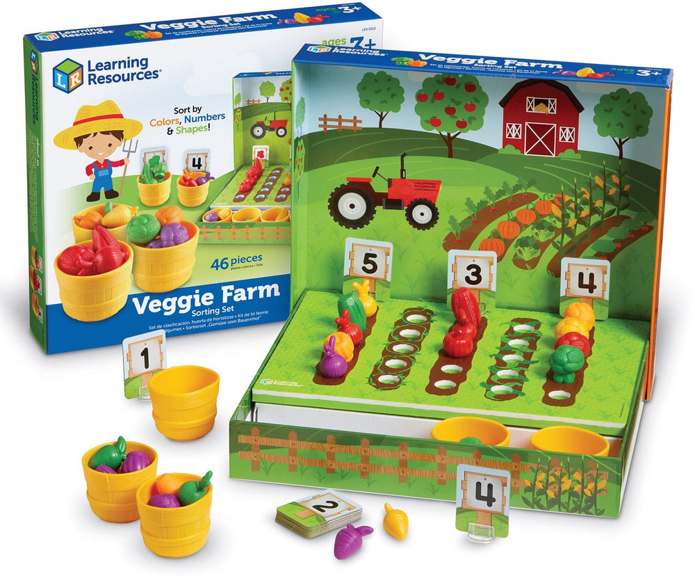 Learning resources veggie farm - groenteboer sorteerset - 1+
