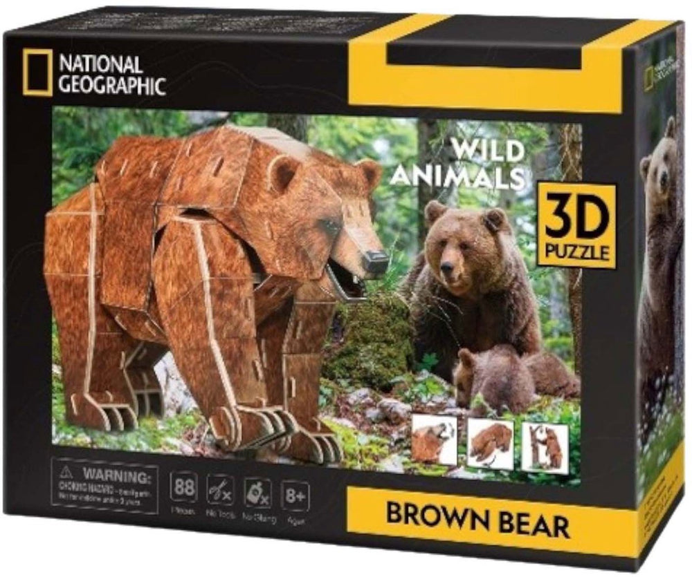 Cubic fun 3D puzzel van National Geographic Bruin Beer