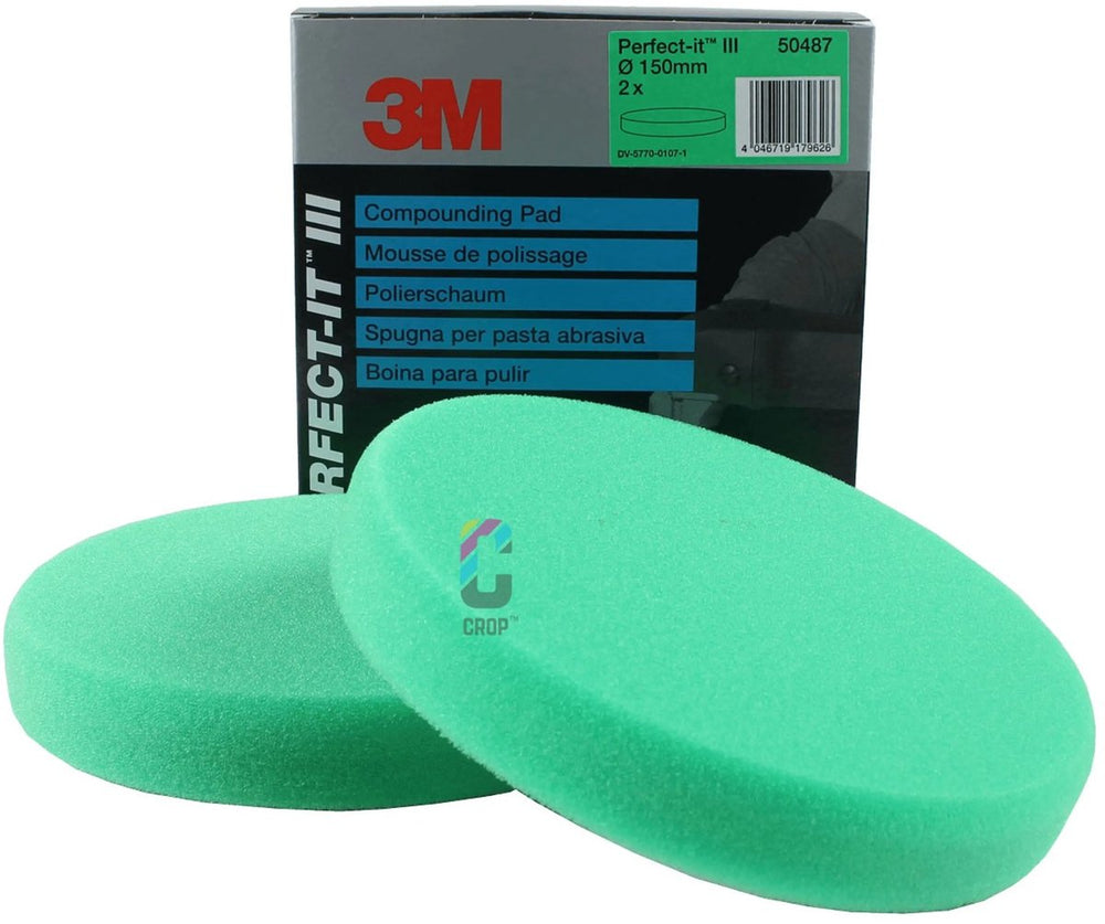 3m 50487 perfect-it iii polijstschijf 150mm - groen medium - 2 stuks