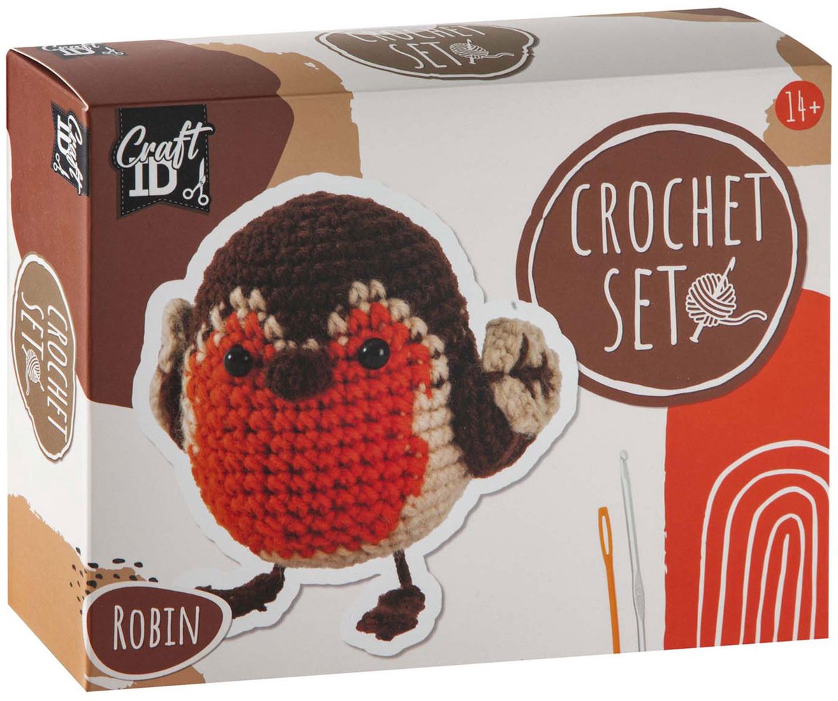 Creatieve knutselgroep haakpakket roodborstje