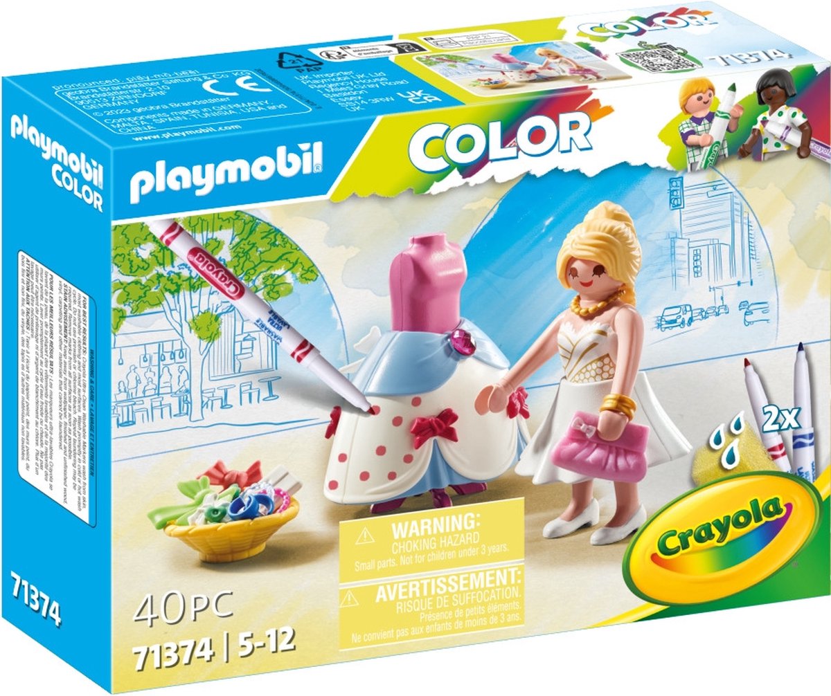 Playmobil color: modieuze jurk - 71374