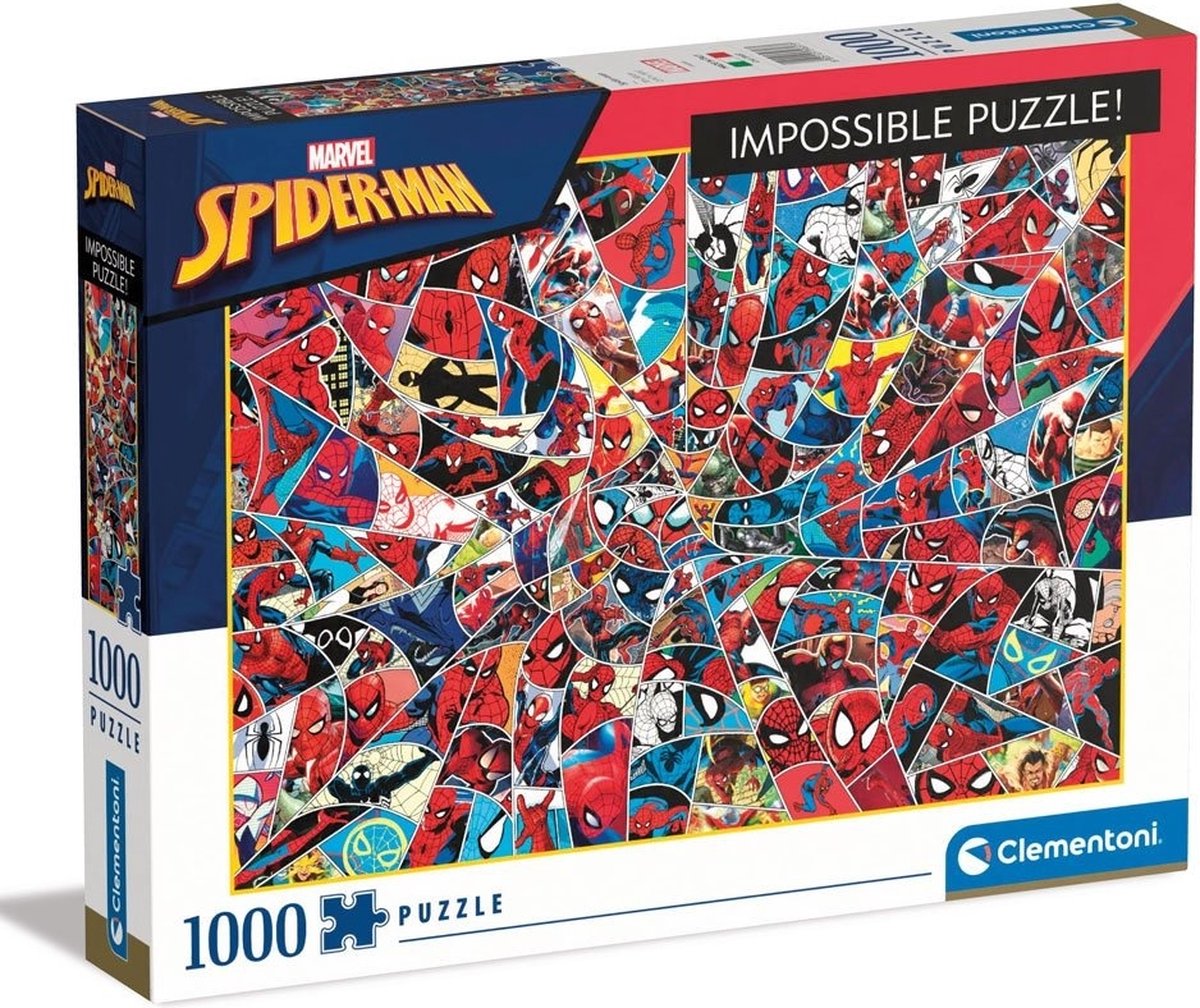 Clementoni onmogelijke puzzel spiderman, 1000st.