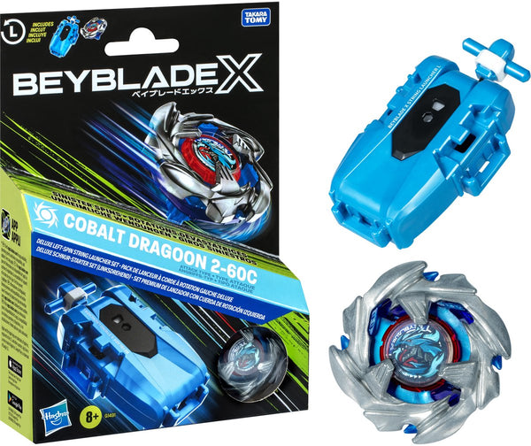 Beyblade x cobalt dragoon - launcher set voor jongens en meisjes - 8+ jaar