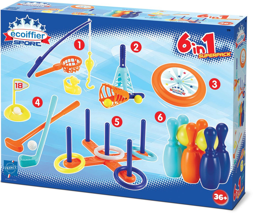 Ecoffier ecoiffier sport sportset - 6in1