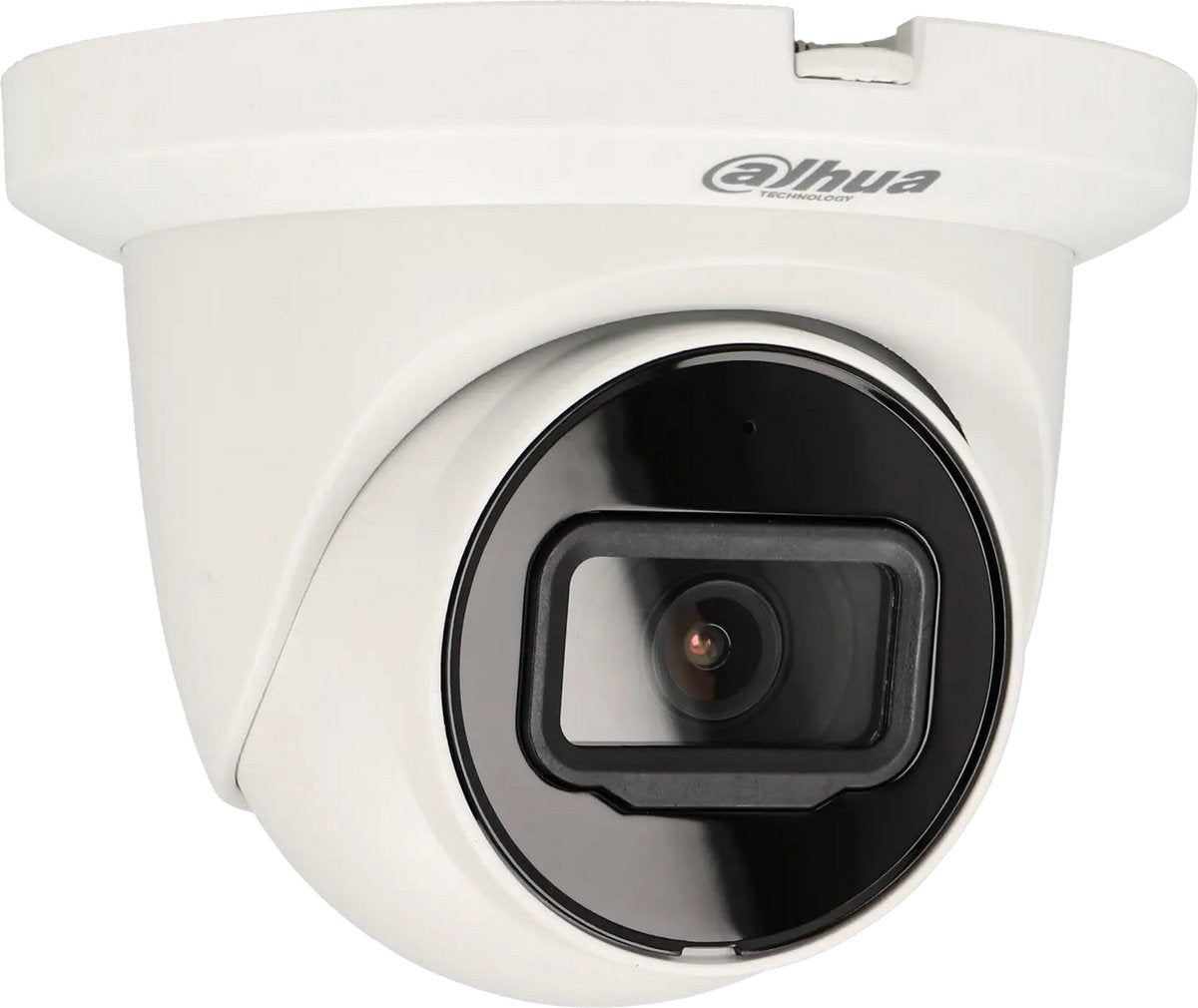 Dahua ipc-hdw2241tm-s mini dome beveiligingscamera met netwerkaansluiting en poe wizsense