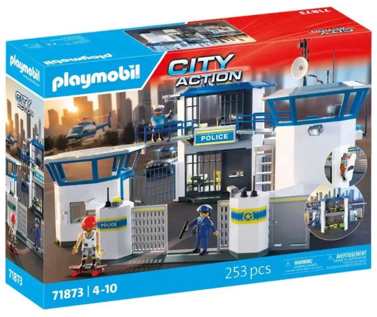 Playmobil action heroes - politiecommandocentrum - politiestuk speelgoed - met speelfiguren accessoires - 71873