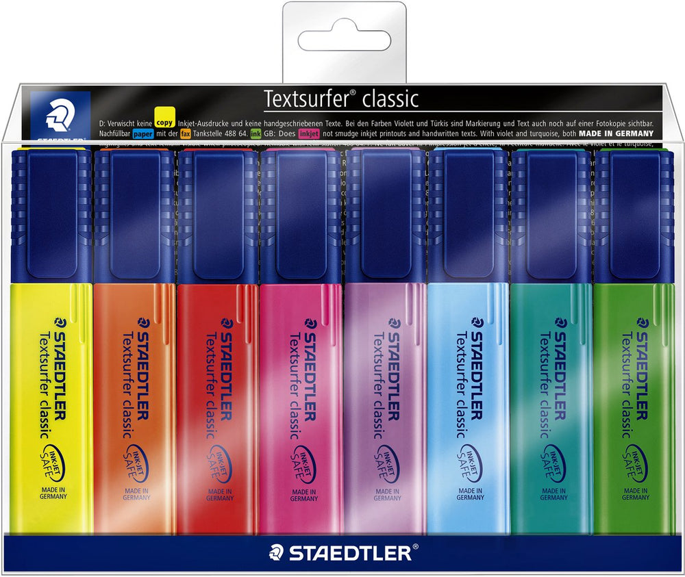 Staedtler textsurfer classic tekstmarker - set 8 st