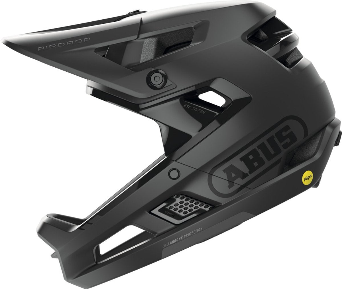 Abus fietshelm airdrop mips velvet black s m - 52-58 cm - zwart - geschikt voor gebruik tijdens downhill - enduro - 790 g