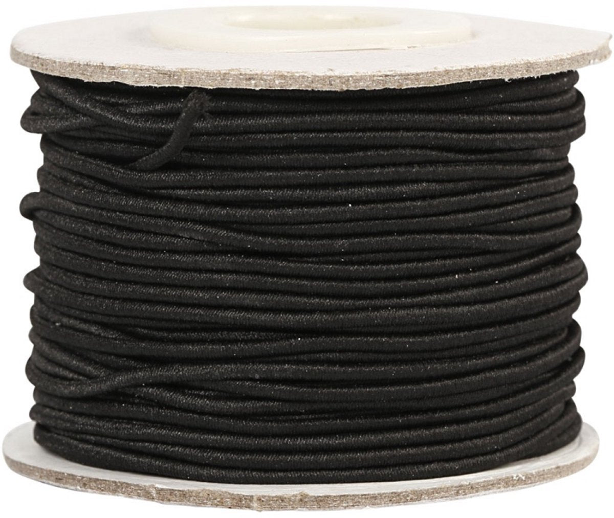 Creativ company elastiek dikte 1mm zwart, 25m