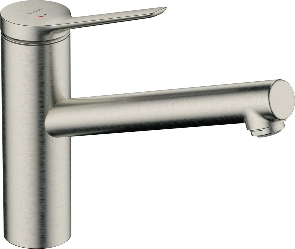 Hansgrohe zesis m33 - keukenmengkraan - ééngreeps bediening - coolstart energiebesparend - ecosmart waterbesparend - 150mm maat - 1 straalfunctie - rvs