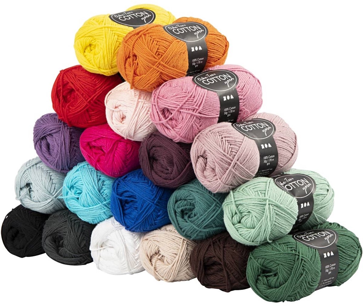 Creativ company https: www.cchobby.nl katoengaren-afm-8-4-l-170-m-inhoud-kan-varieren-diverse-kleuren-20x50-gr-1-doos