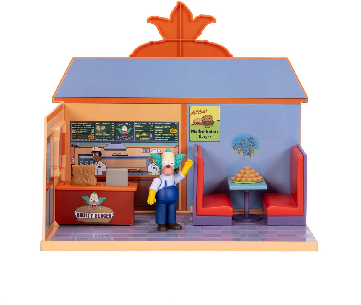 Jakks the simpsons minifiguren speelset krusty burger