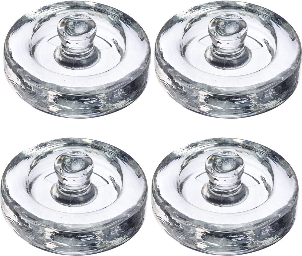 Westmark gewichten voor fermentatie – set van 4 glazen gewichten voor fermentatie, accessoires voor fermentatie – glas, ø 8cm, 4 stuks