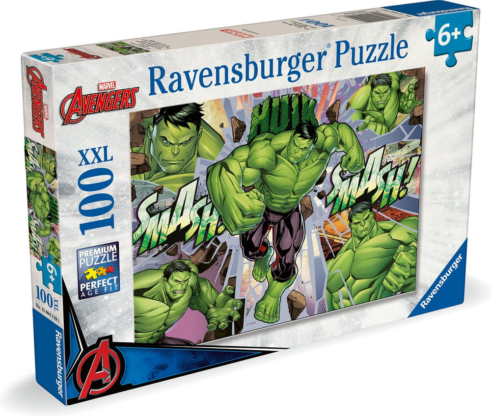 Ravensburger legpuzzel xxl marvel hulk, 100st.