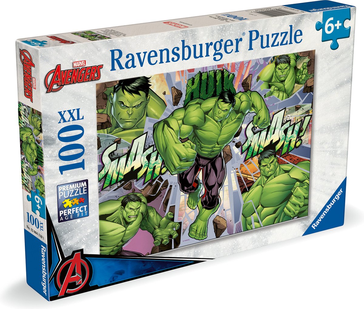 Ravensburger legpuzzel xxl wonder hulk, 100st.